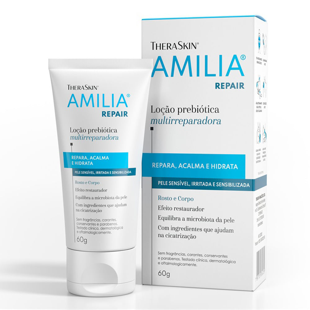 Loção Amilia Theraskin Repair Prebiótica 60g