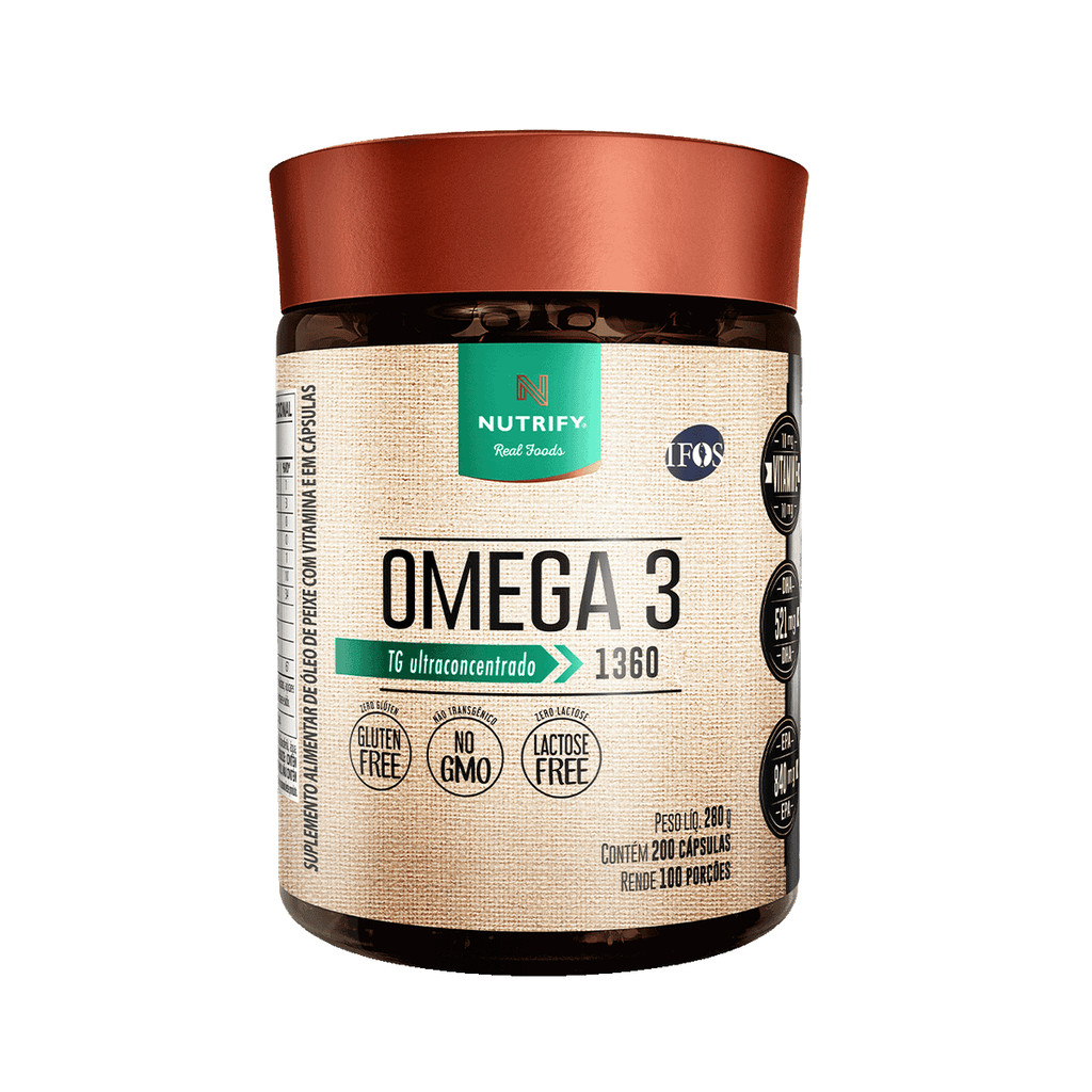 Ômega 3 Pote Pote Com 200 Cápsulas Nutrify em Oferta na Shopee