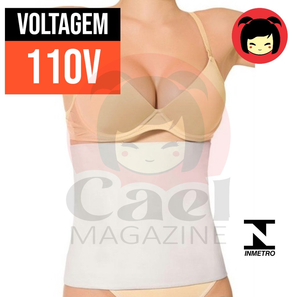 CINTA TÉRMICA MANTA ELÉTRICA ABDOMINAL REDUÇÃO DE MEDIDAS E CELULITES ESTÉTICA 110V
