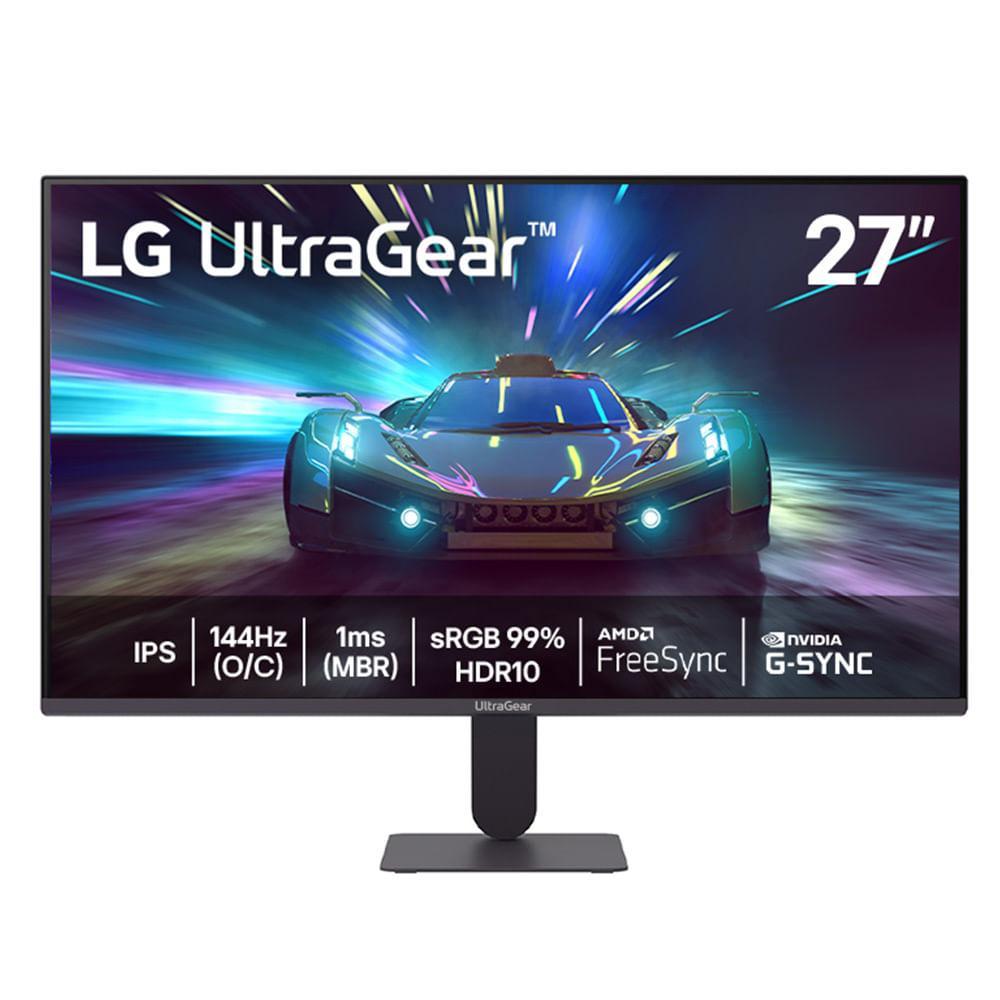 Monitor Gamer UltraGear™ 27" LG Full HD, 144Hz, 1ms com 15000:1 de Contraste - 27G411A-B em Oferta na Shopee