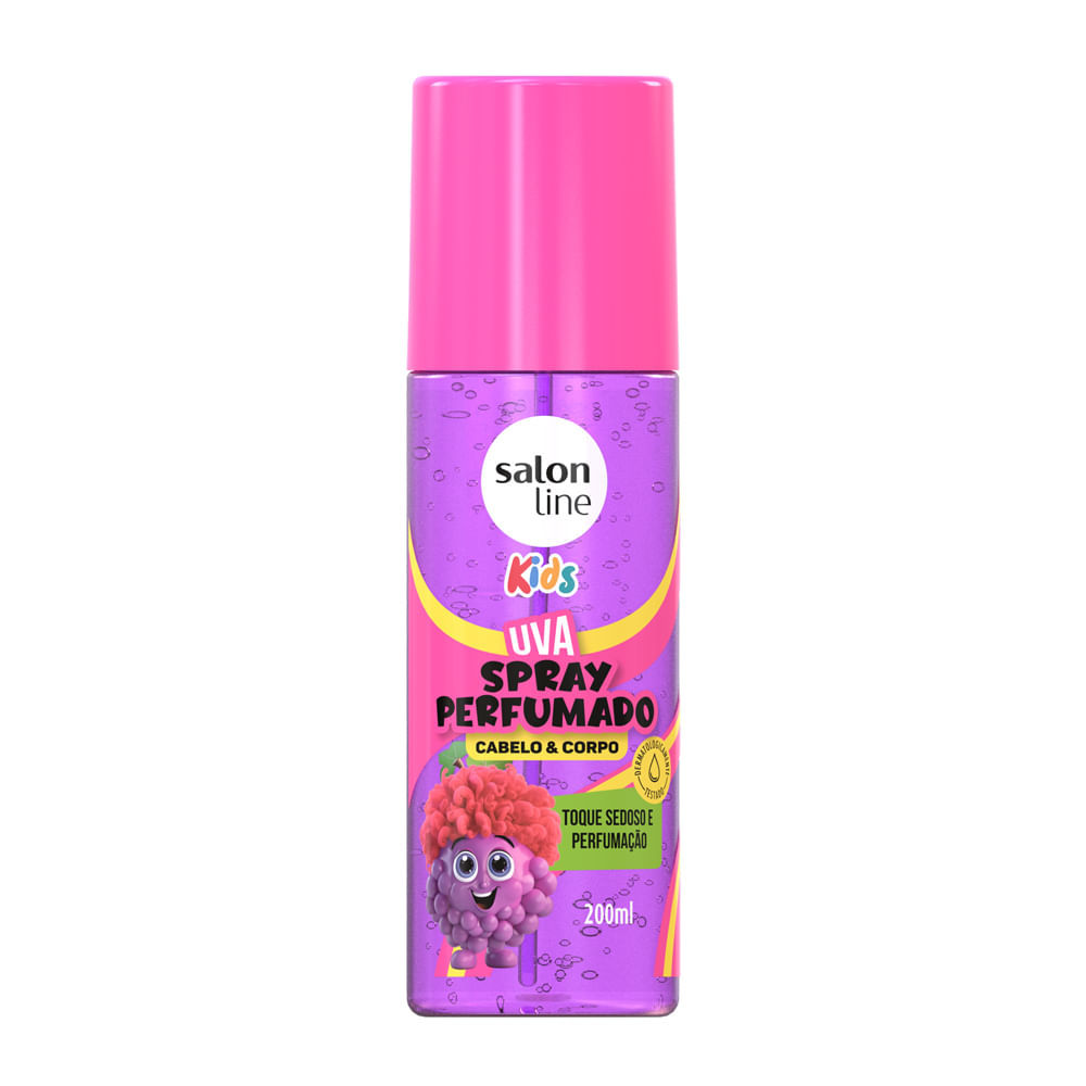Spray Perfumado  Salon Line Kids Cabelo & Corpo Uva 200ml em Oferta na Shopee