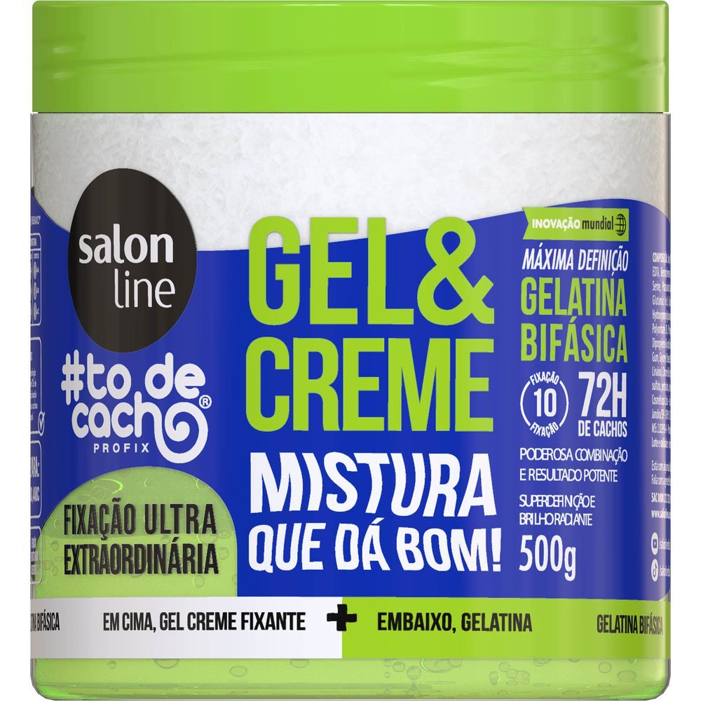 Gelacreme Salon Line #todecacho Fixação Ultra Extraordinária 500g em Oferta na Shopee