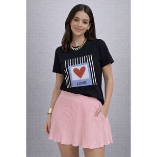 Short Saia Plissada - Short Saia - Short Saia Feminino