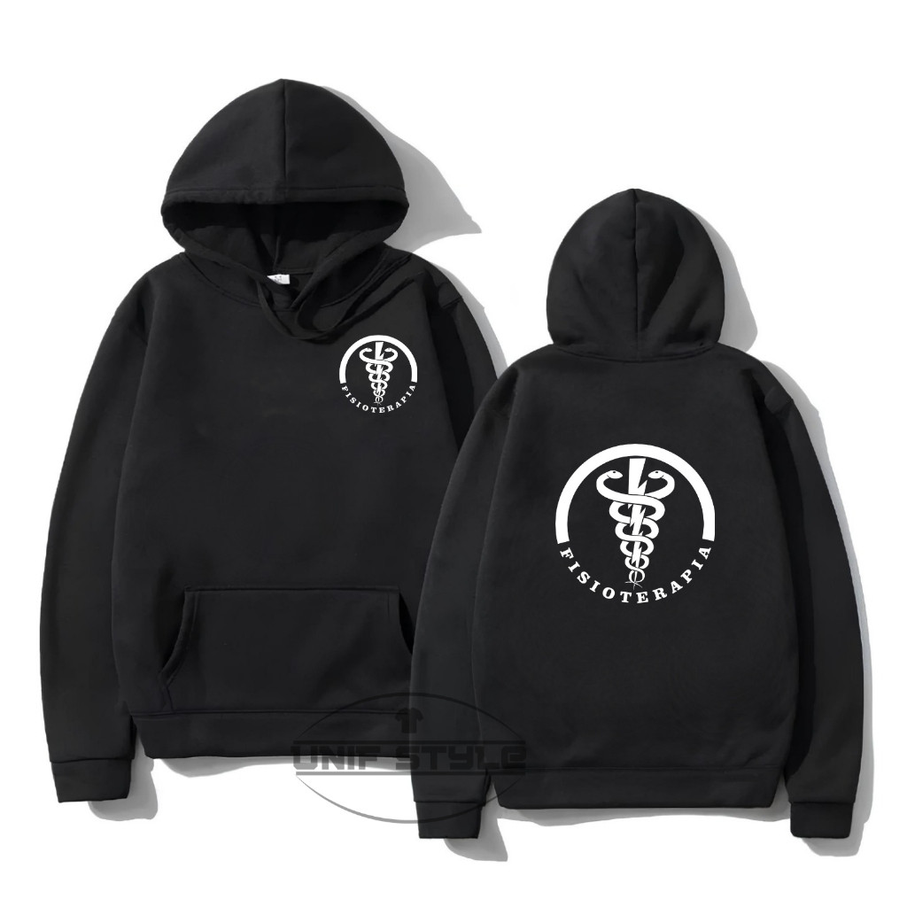 Moletom Blusa de Frio Capuz Personalizado Curso Unissex Faculdade Fisioterapia Trabalho Faculdade