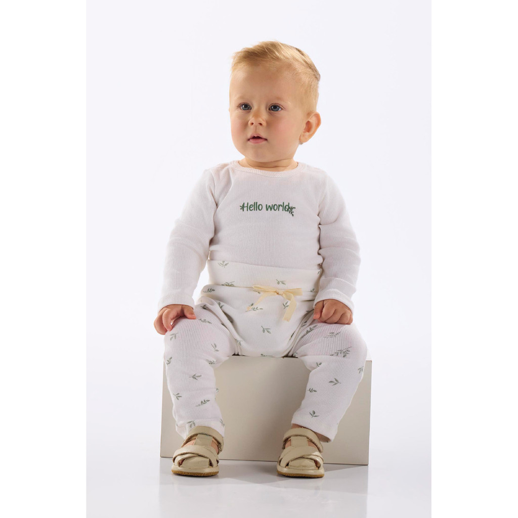 Conjunto Body e Calça Unissex Bebê Up Baby em Oferta na Shopee