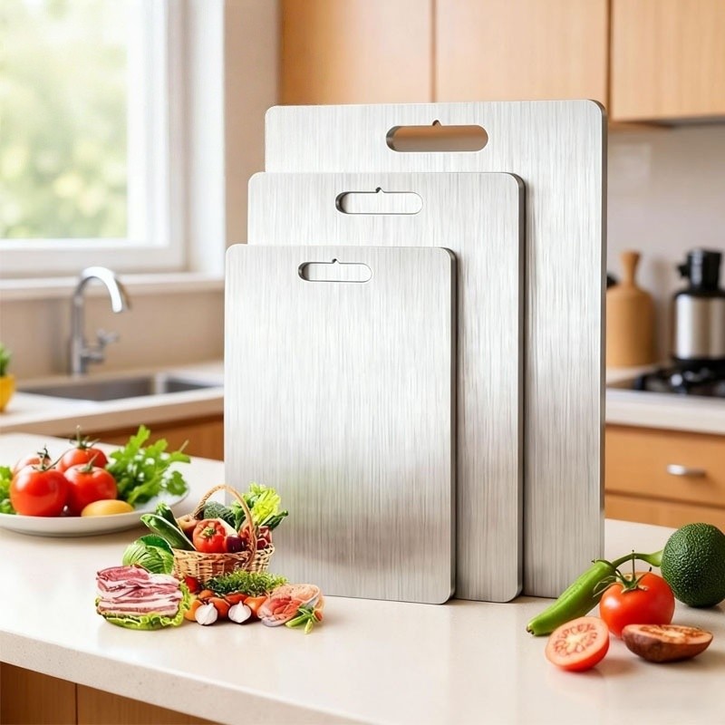 Tábua De Carne Profissional Em Inox 304 Grande Pronta Entrega