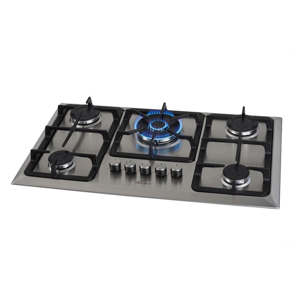 Fogão Mesa Fischer 5 Bocas Tripla Chama Infinity Inox