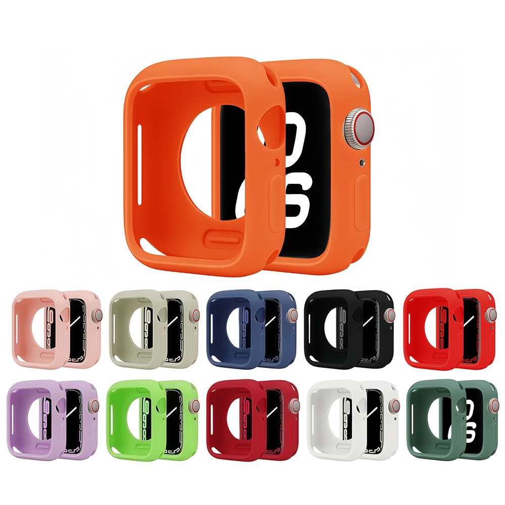 Silicone Proteção Capa Para Apple Watch Ultra 49mm 38mm 40mm 41mm 44mm 42mm 45mm