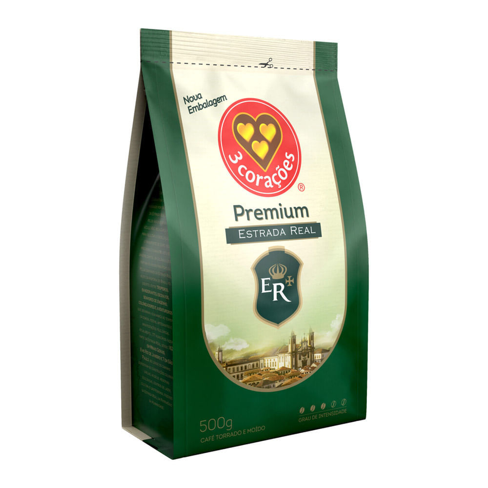 Café 3 Corações Premium Estrada Real 500g em Oferta na Shopee