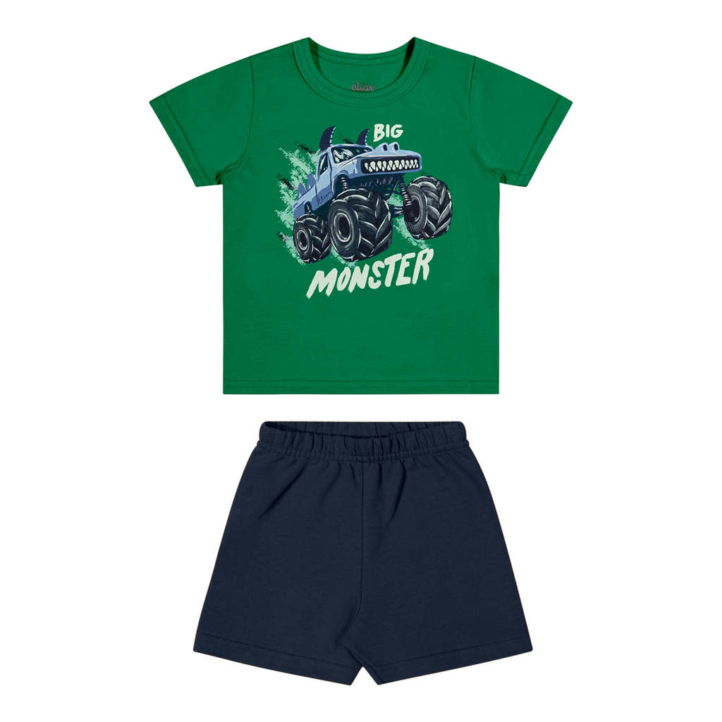 Conjunto Bebê Menino Estampado Moletom Elian Verde em Oferta na Shopee