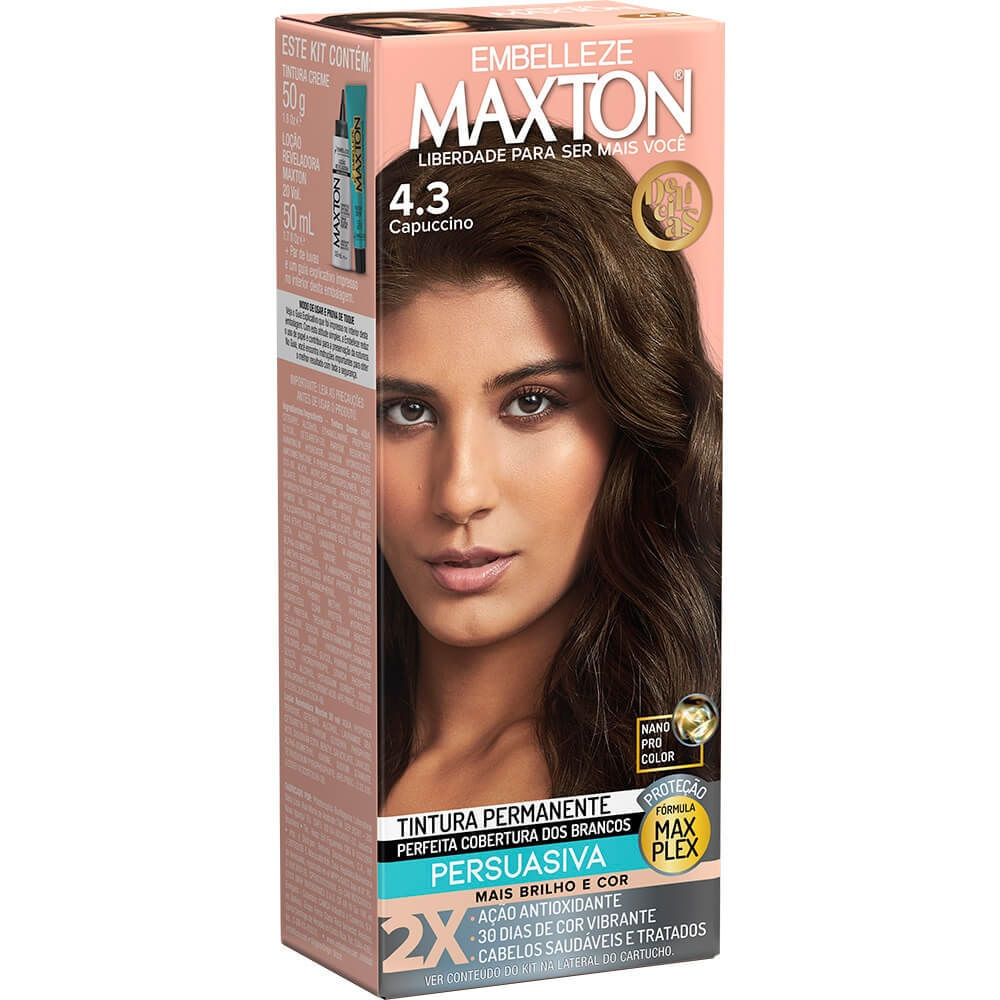 Tintura Maxton 4.3 Capuccino em Oferta na Shopee