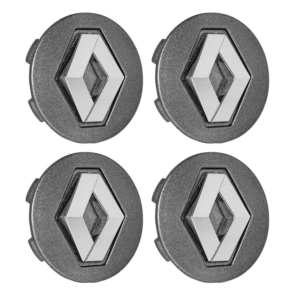 Kit Calotinha Meio Centro Roda Renault Duster Oroch Grafite em Oferta na Shopee