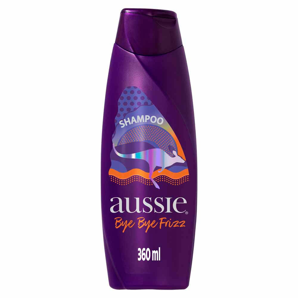 Shampoo Aussie Bye Bye Frizz Maciez e Brilho 360ml em Oferta na Shopee
