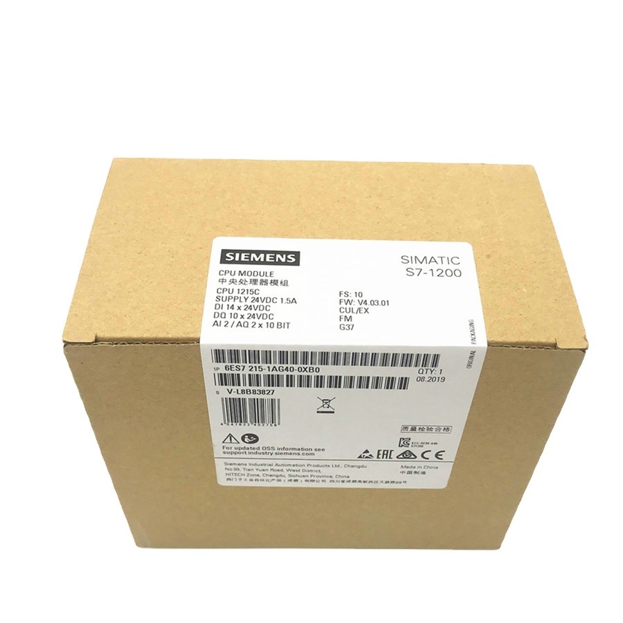 Best-seller Mais Vendido Siemens Simatic S7-1200 1215 CPU 1215C Controlador De Módulo Plc 6ES7215-1AG40-0XB0 E * -