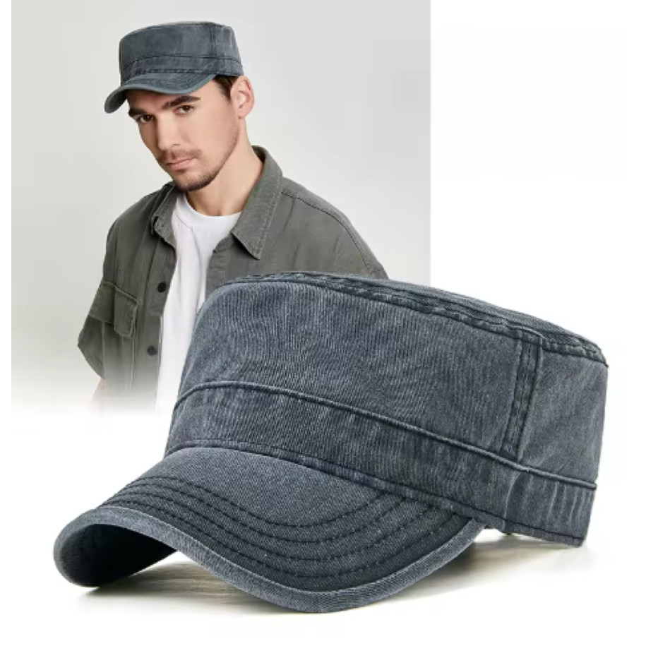 Boné Quepe Estilo Militar Masculino  Liso Ajustável Fivela