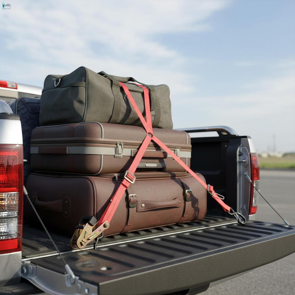 Correia De Catraca De 25mm , Cinto De Amarração De Carga Resistente Com Fivela De Liga De Zinco Para Fixação De Bagagem 