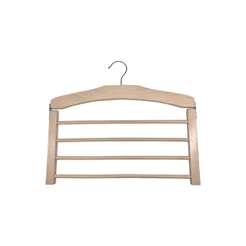 Cabide de Calça de Mandeira Para 4pcs - Oikos