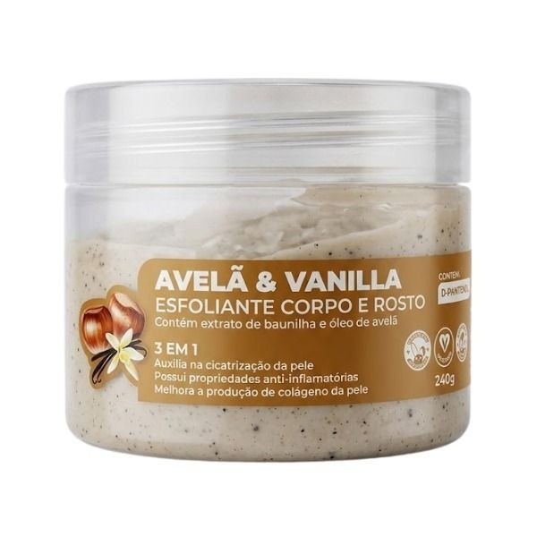 MISS LARY ESFOLIANTE AVELÃ & VANILLA 240G