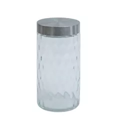 Pote Bolhas 1700ml de Vidro com Tampa Inox Redondo - Mozcada