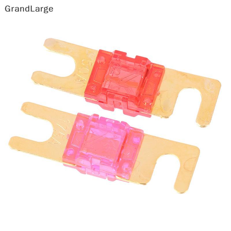 [GrandLarge] 2 Unidades De Fusíveis De Carro Banhados A Ouro Mini Fusível De Áudio 20A 30A 40A 50A 60A 70A 80A 100A 120A