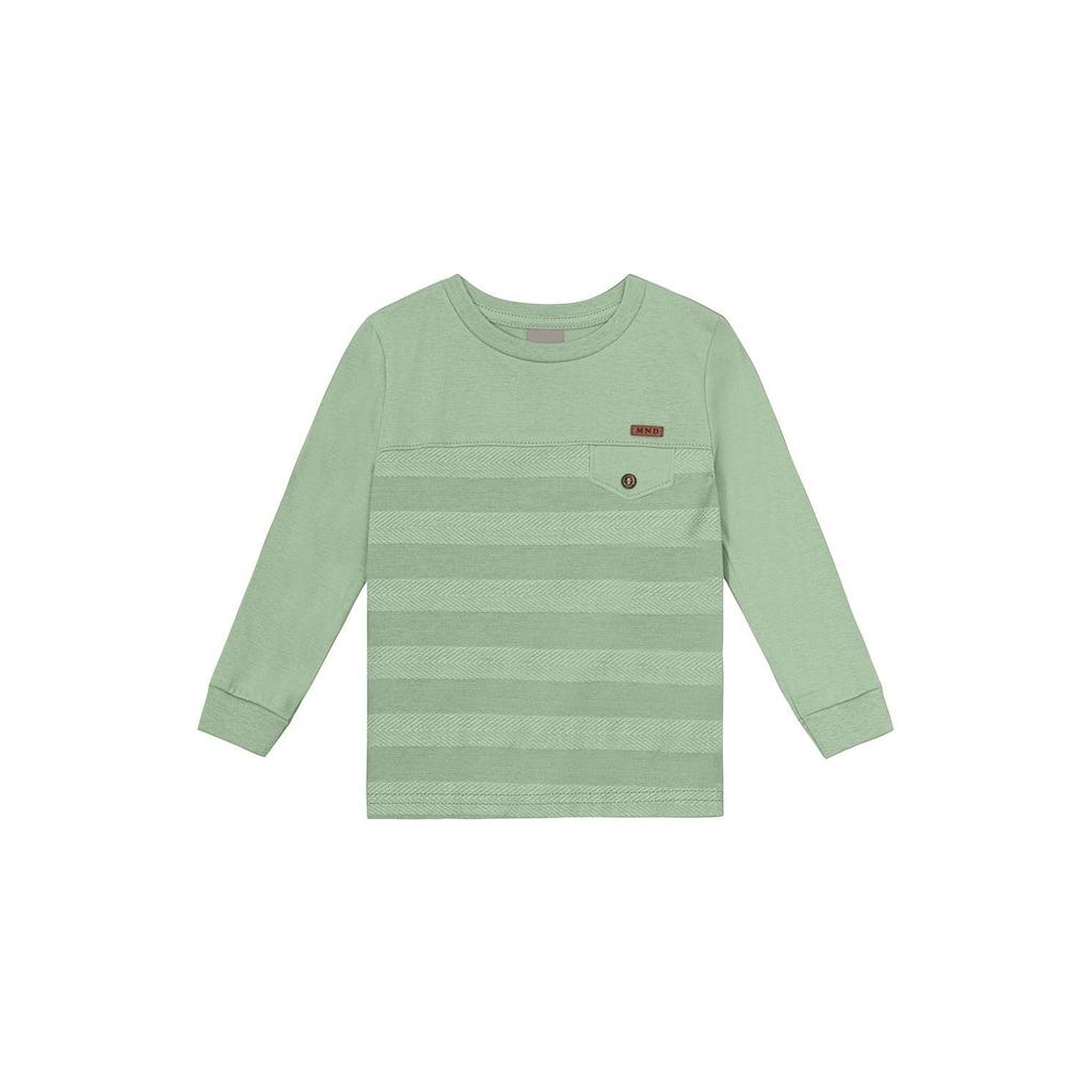 Camiseta infantil menino listrada Mundi