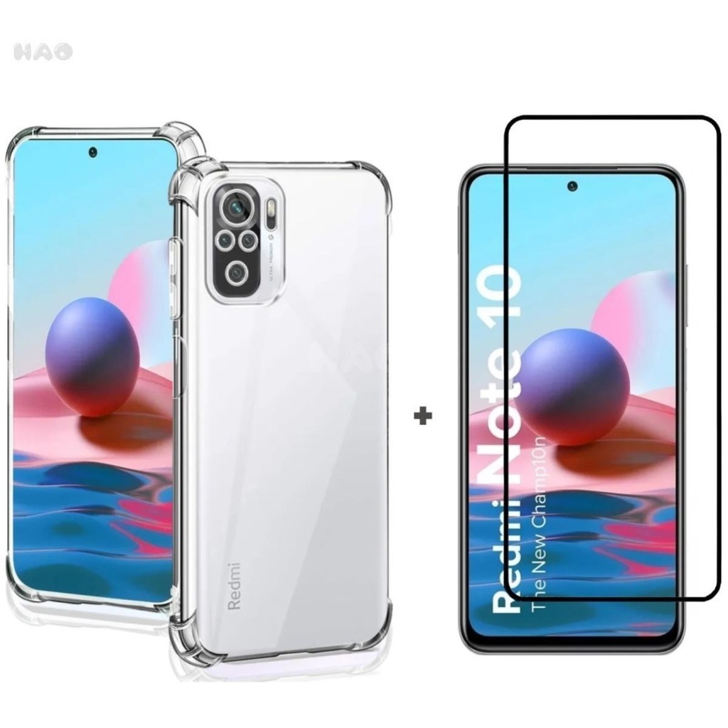 Película e Capa Capinha Xiaomi Redmi Note 10 4G/Note 10S em Oferta na Shopee