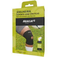 Joelheira Esporte com Orifício Reforçado Mercur Tamanho G