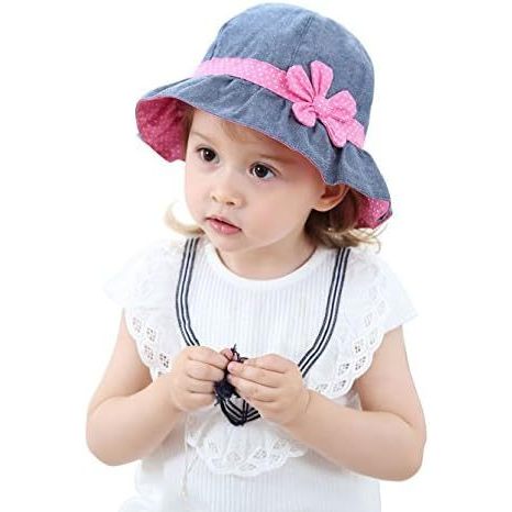Chapéu De Sol Infantil Para Meninas , Verão De Algodão Flexível Com Proteção Fps De 50 Anos