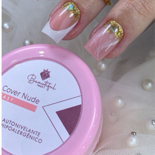 Gel Cover Nude 14g - Beautiful Nails- autonivelante, cor nude translúcida, para alongamento de unhas em Oferta na Shopee