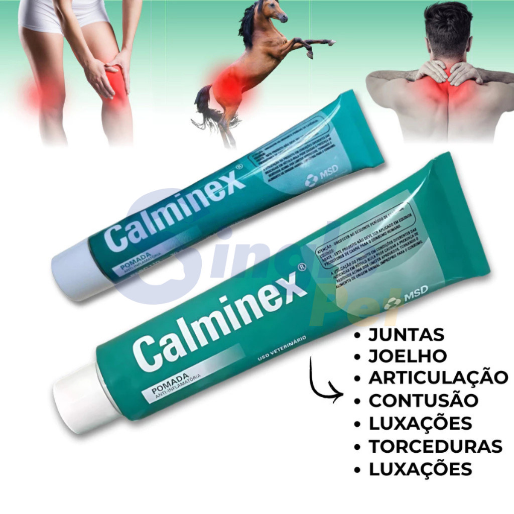 Calminex Pomada Anti-inflamatória Muscular Dores Pancadas Original