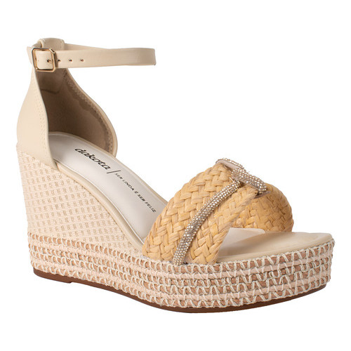 Sandália Dakota Salto Anabela Tira Palha Y9873