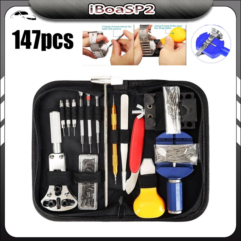 Kit 147 Pcs De Ferramentas Relojoeiro Conserto De Relógio Manutenção estojo de Ferramentas kit de conserto para Relógio