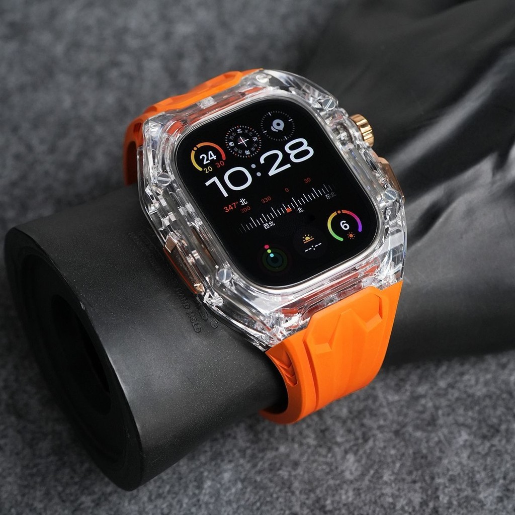 Conjunto de pulseira esportiva de silicone + capa para Apple Watch Series 11 10