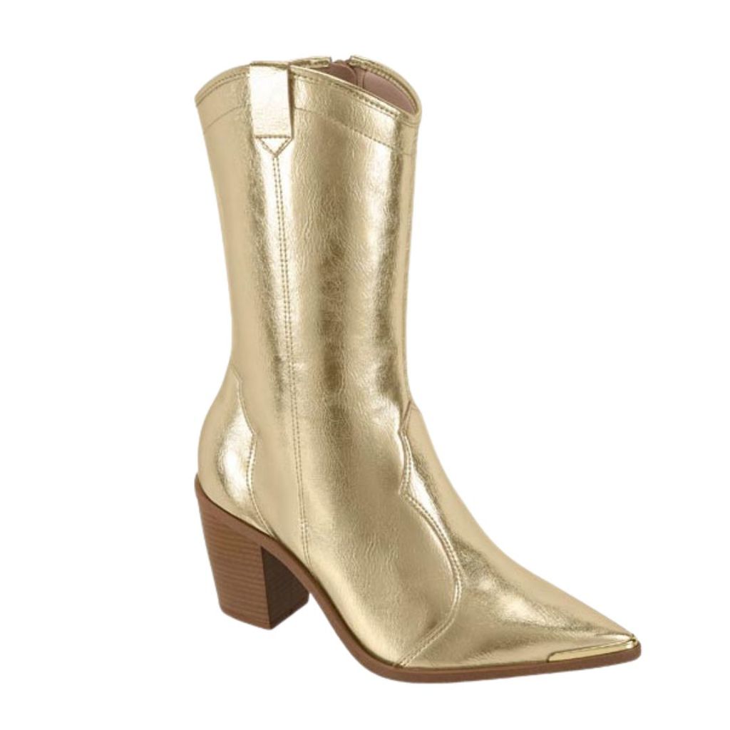 Bota Feminina Country Moleca Ana Castela Dourada 5355100