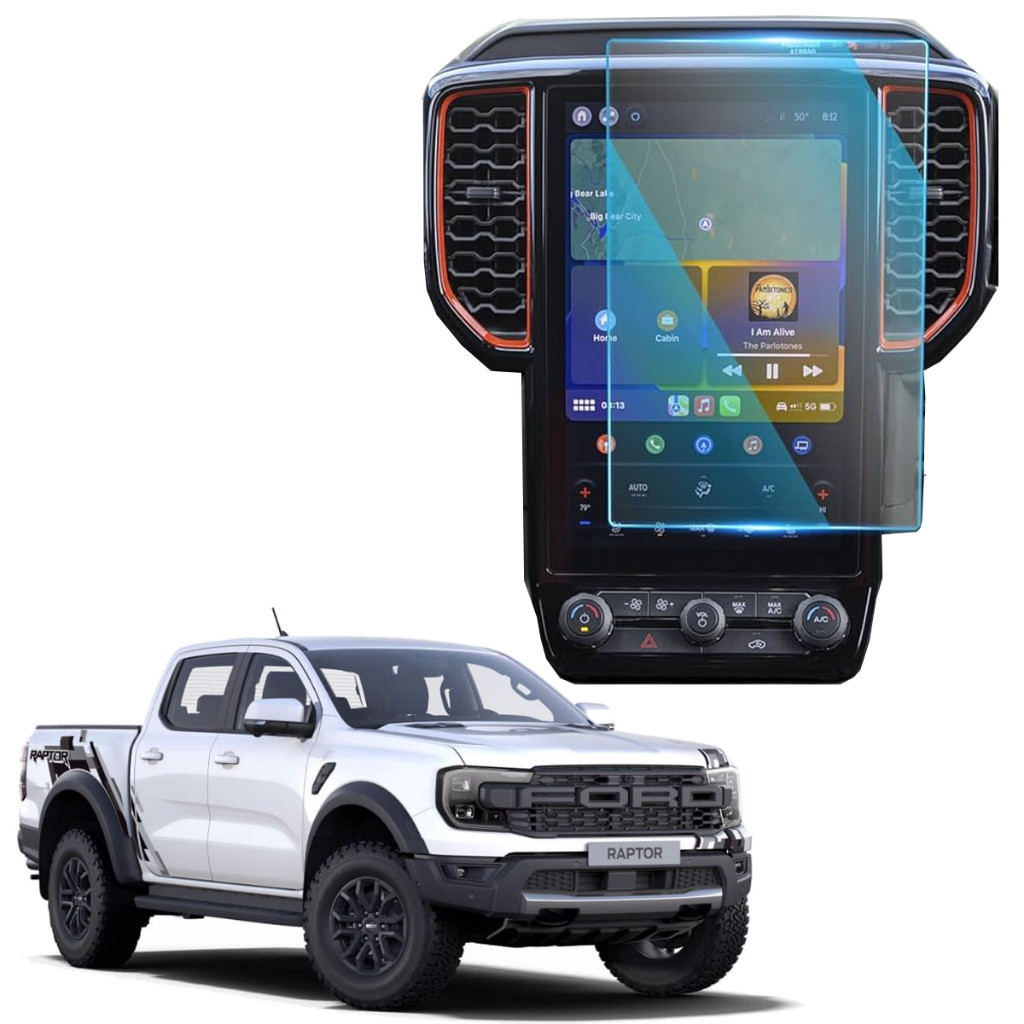Kit Pelicula Proteção de Multimidia Para FORD RANGER LIMITED / RAPTOR 2024 A 2025 + KIT INSTALAÇÃO