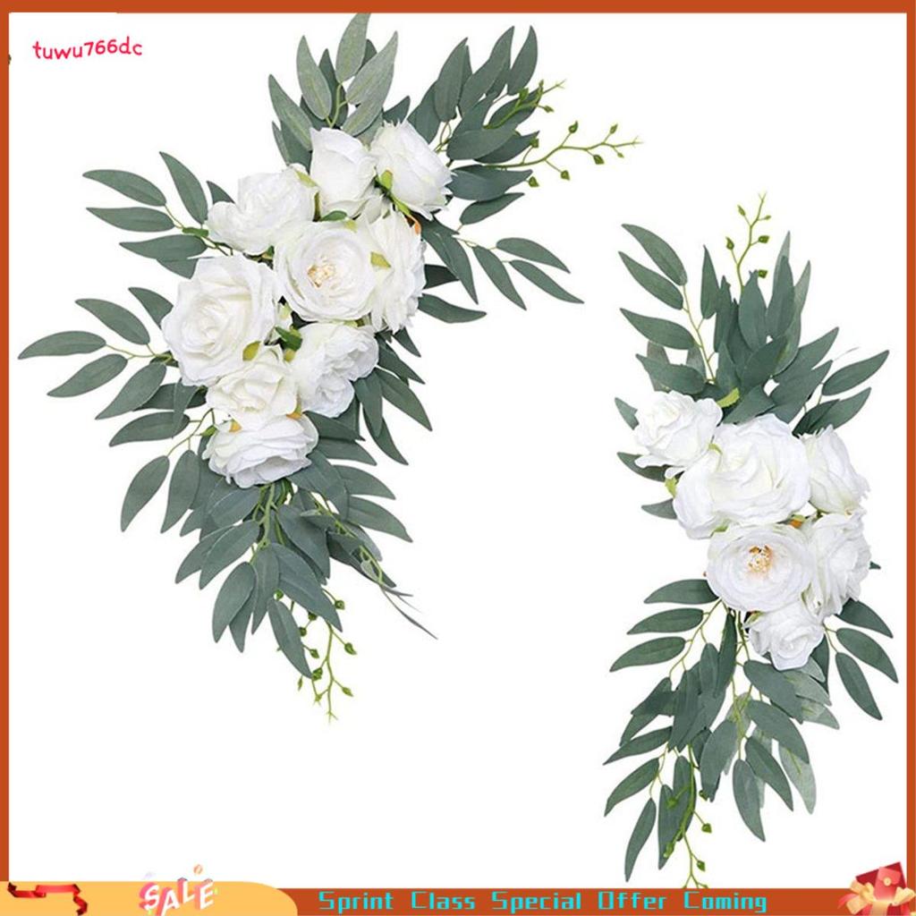 [Entrega Rápida BR] Kit De Flores De Arco De Casamento Artificial Boho Eucalipto Guirlanda Cortinas Decoração Sinal De B