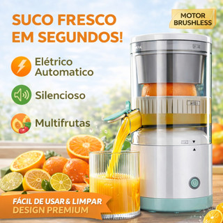Espremedor Elétrico Automático para Laranja | Limão, Tangerina e Mais | Máquina de Suco P…