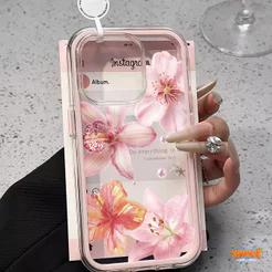 Capa Para iPhone 13 11 17 16 15 14 12 Pro Max Plus Fresco Estame Ar À Prova De Choque 2 Em 1 Transparente XINMU8