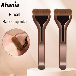 Ahania Pincel De Maquiagem Para Base Liquida, De Cerdas De Nylon Macio, Alta Qualidade Para Aplicação Uniforme em Oferta na Shopee