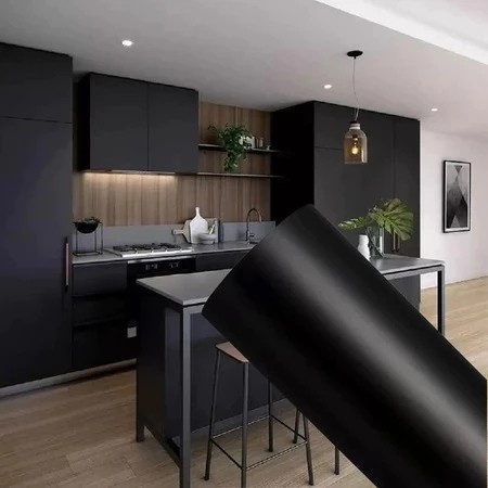 Papel parede ripado preto pedras cinza metros adesivo decorar sala cozinha banheiro de achadinhos