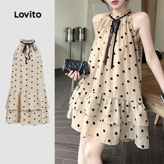 Lovito Vestido Casual com Nó Frontal e Babados Na Bainha Primavera/verão para Mulheres L178ED398 em Oferta na Shopee