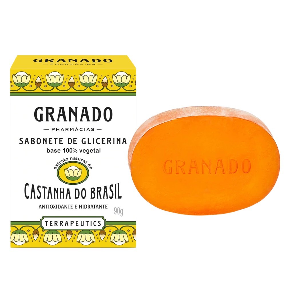 Sabonete Phebo Granado Castanha do Brasil Glicerina Vegetal Natural em Barra 90g