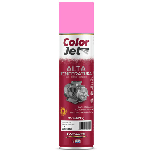 Tinta Spray Color Jet Uso Geral Rosa 1608 Brilhante 400ml – Renner