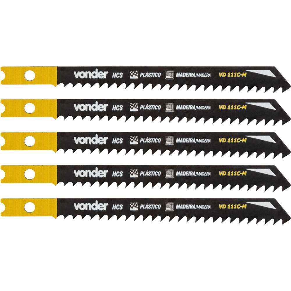 Conjunto Com 5 Unidades de Lâmina de Serra Tico-tico VD111C-M - Vonder 4633200111
