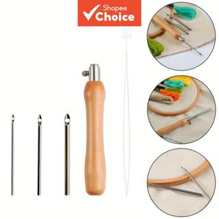 Conjunto De 5 Agulhas De Bordado De Punção Para Linha De Lã , Ferramenta Grossa , Caneta Feliz Tecelagem E em Oferta na Shopee