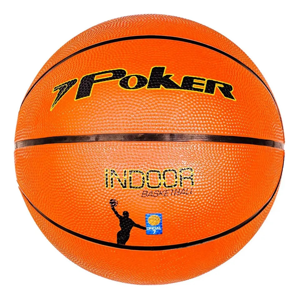 Bola De Basquete Profissional Indoor Oficial Poker Tamanho 7