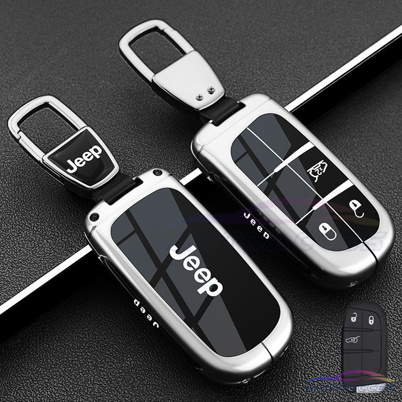 Capa Remota Para Chave De Carro , Proteção Automática , Jeep Renegade Compass Grand Cherokee Chrysler 300C Wrangler Dodg