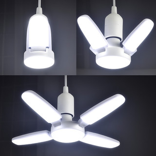 Lâmpada Led 60W Pétalas Girassol Dobrável 6500k Ajustável Super Branco Bivolt Multifuncional