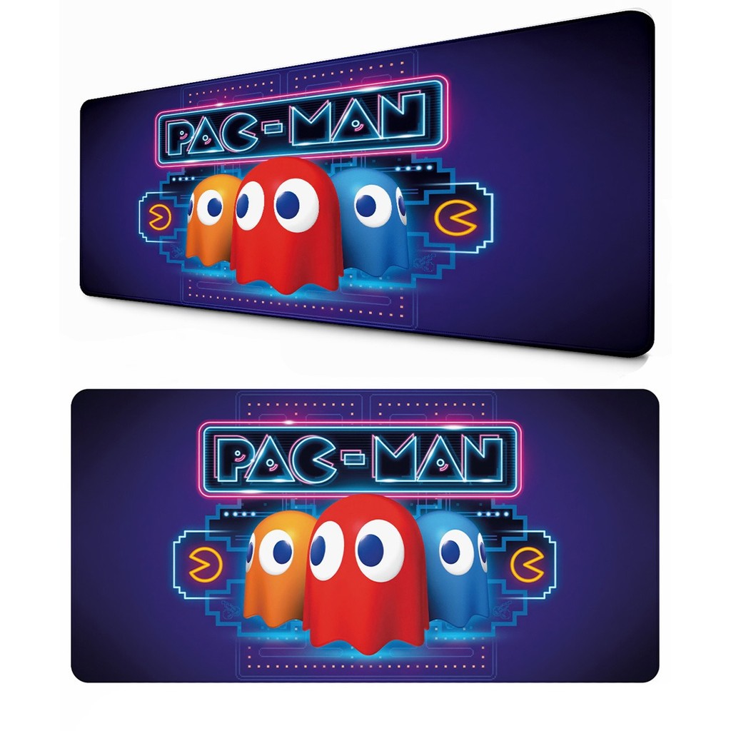 Mouse Pad Pac Video Game Man Estampa Colorida Gamer Acessório Retangular