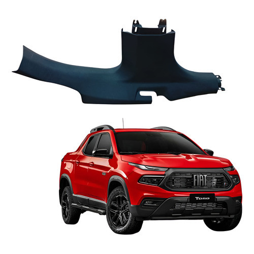 Acabamento Coluna Central Fiat Toro L. Esquerda 2022 A 2025
